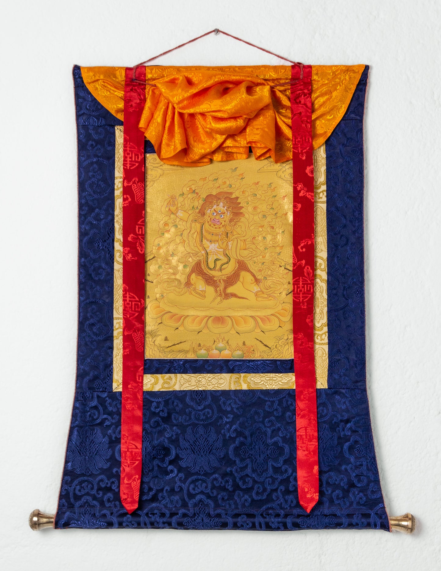 Golden Vajrapani Thangka I