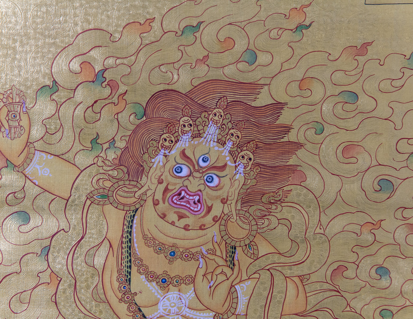 Golden Vajrapani Thangka I