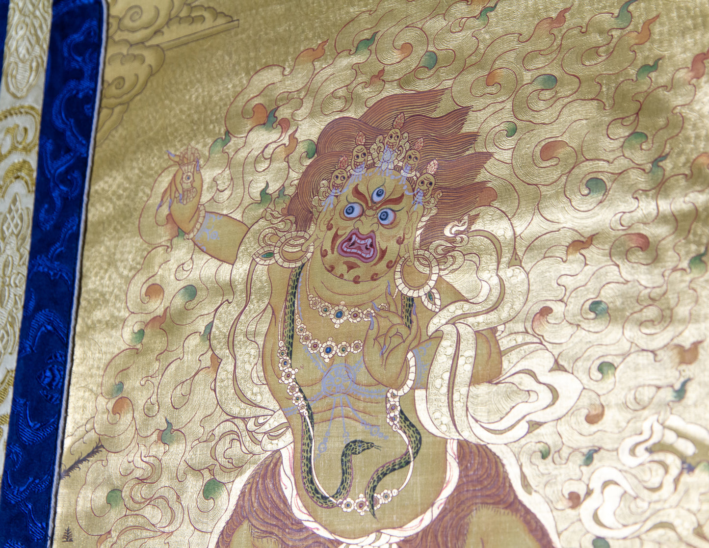 Golden Vajrapani Thangka I