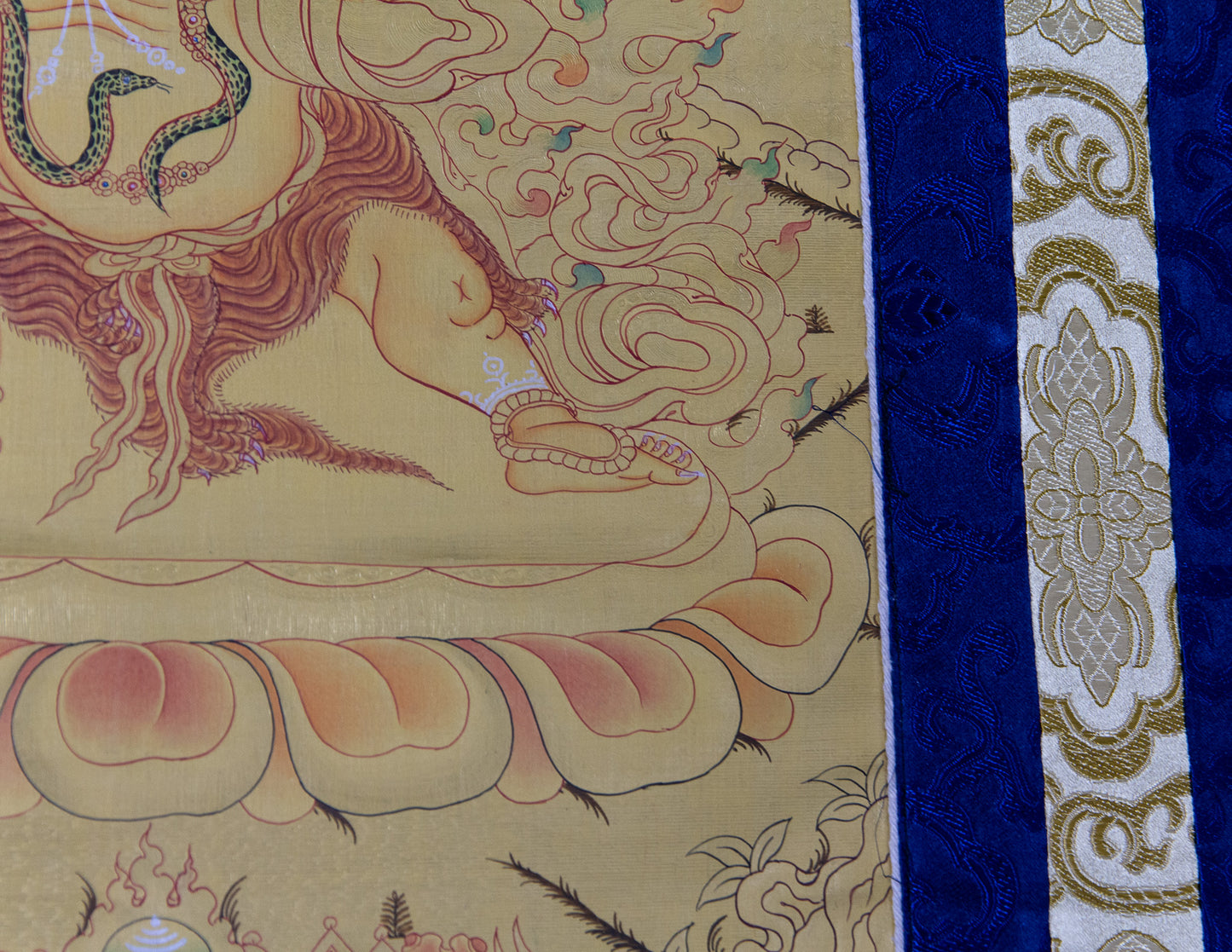 Golden Vajrapani Thangka I