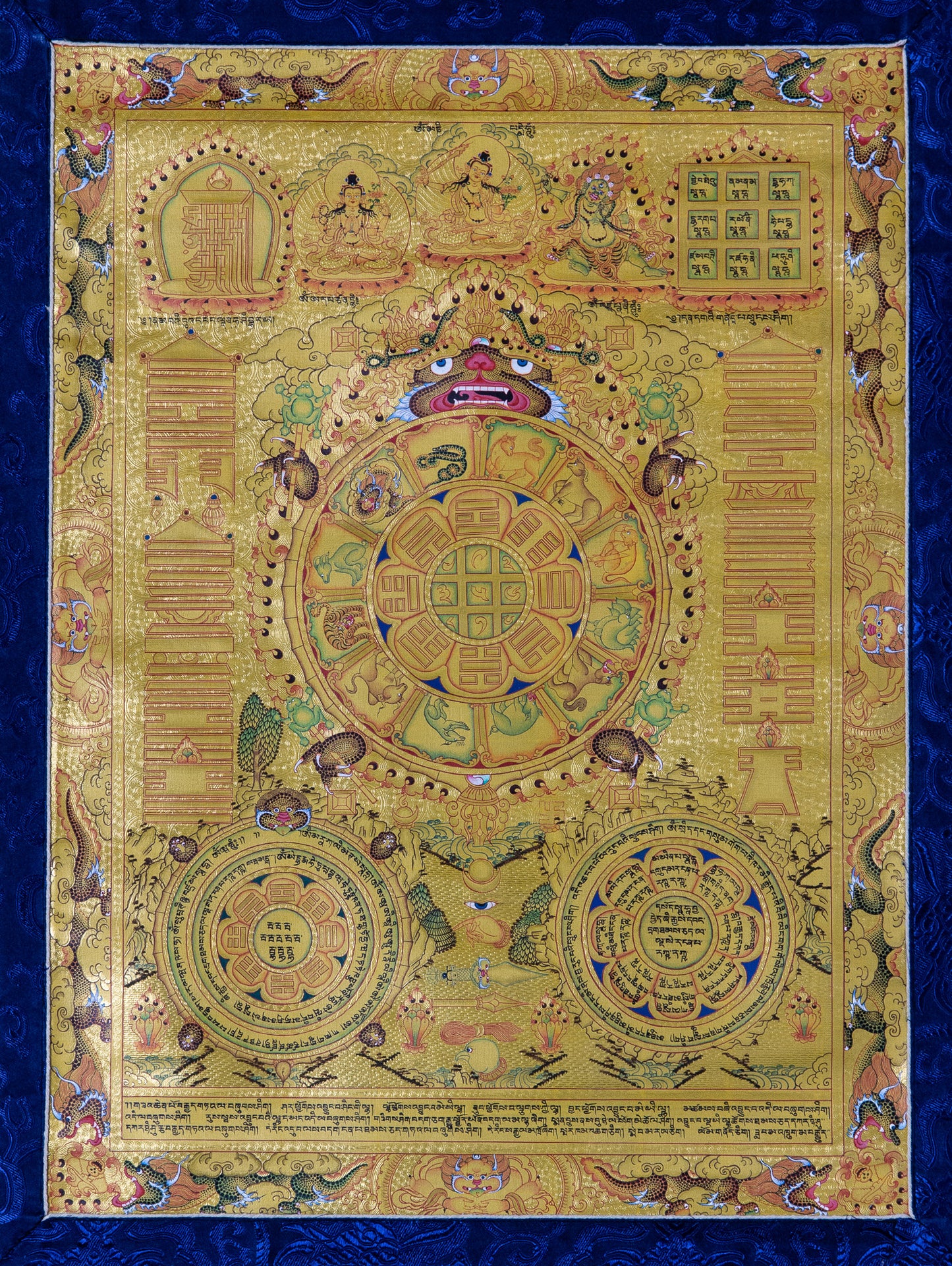 Srid-Pa Ho Schutz Mandala Thangka