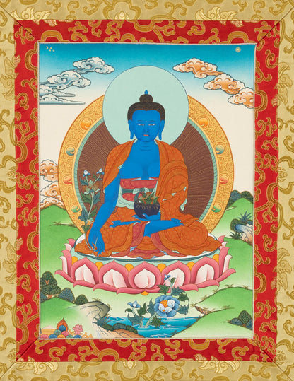 Bouddha de médecine thangka XIII