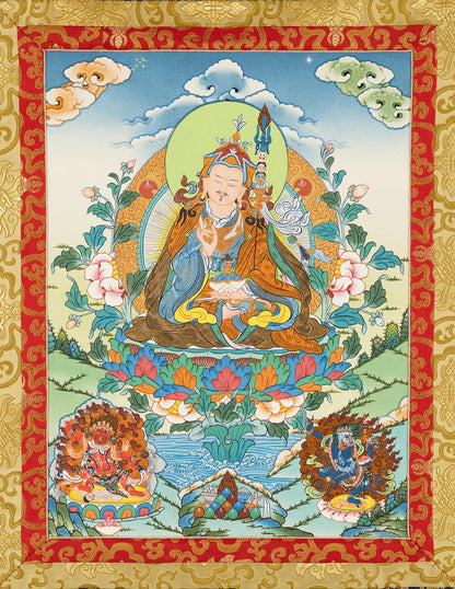 Thangka de Gourou Rinpoché XII