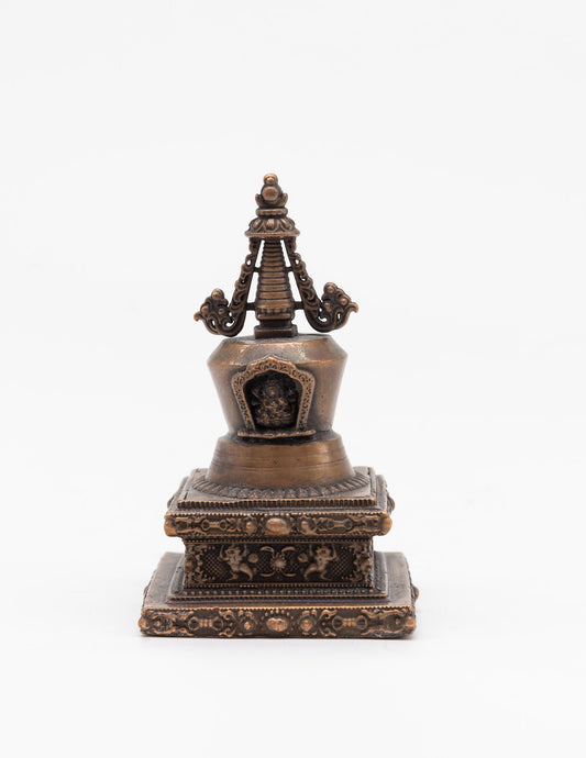 Stupa en laiton de l'Illumination – 11 cm
