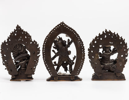 The Protector Trio: Ekajati, Rahula, and Damchen Dorje Lekpa