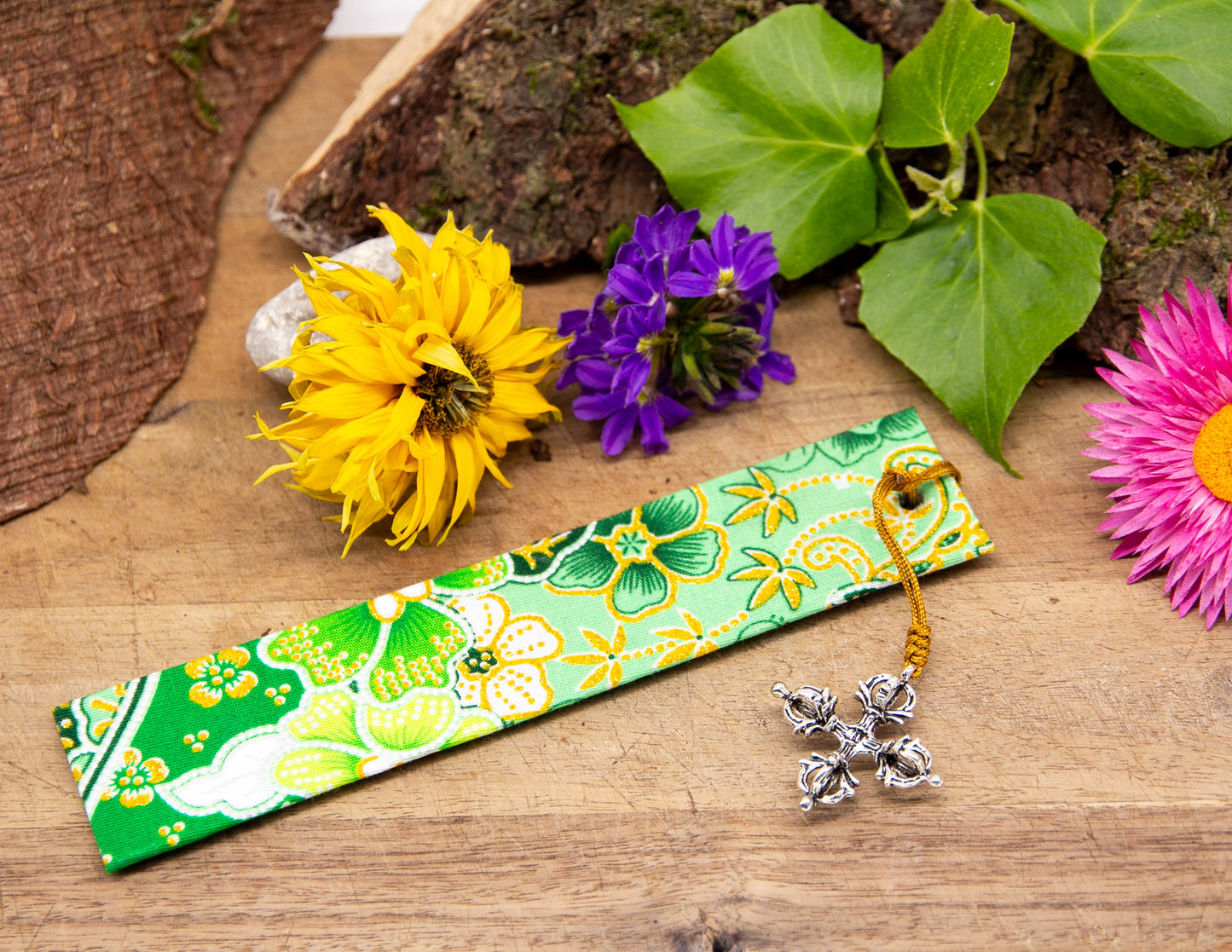 Dharma Bookmark with Pendant