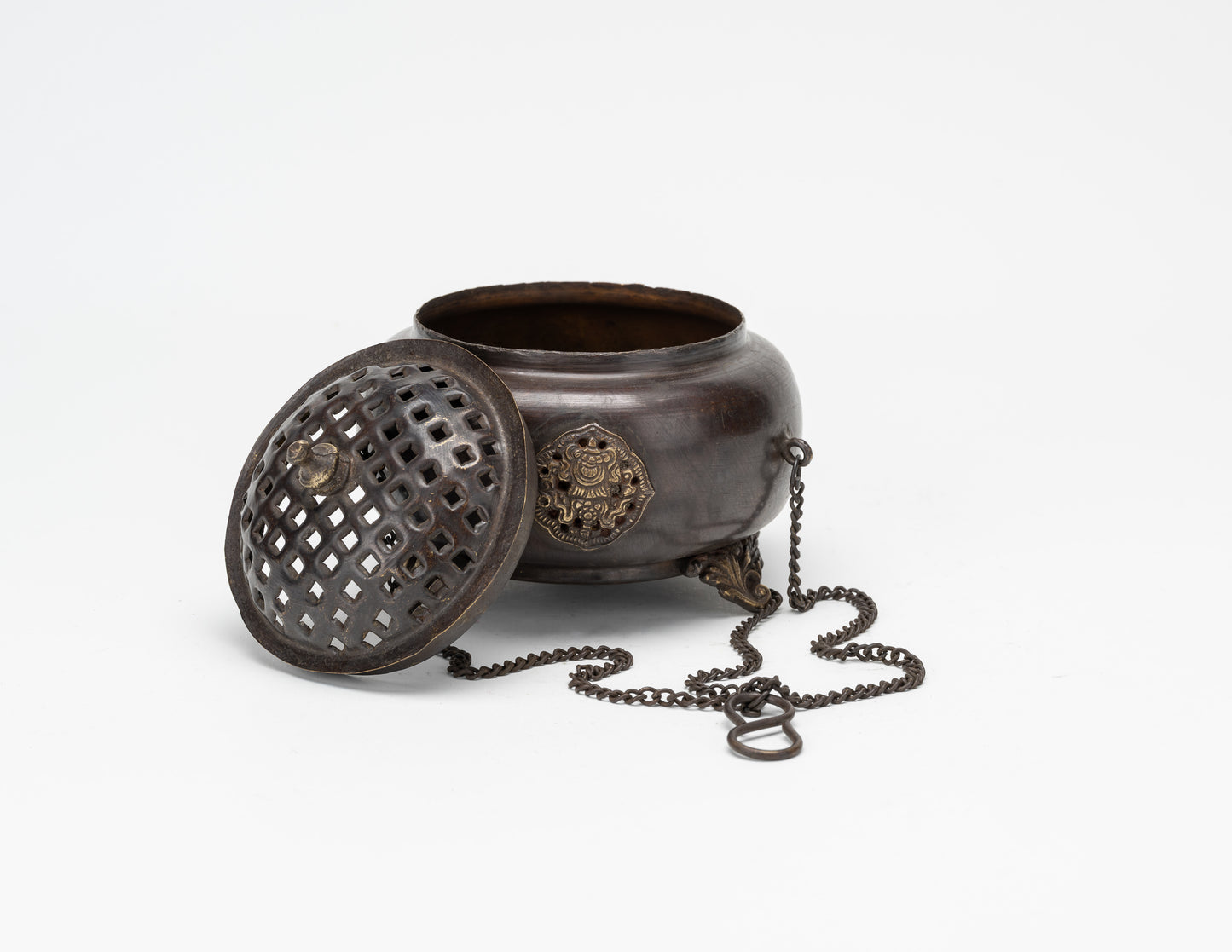 Incense Burner with Hanging Chain Large