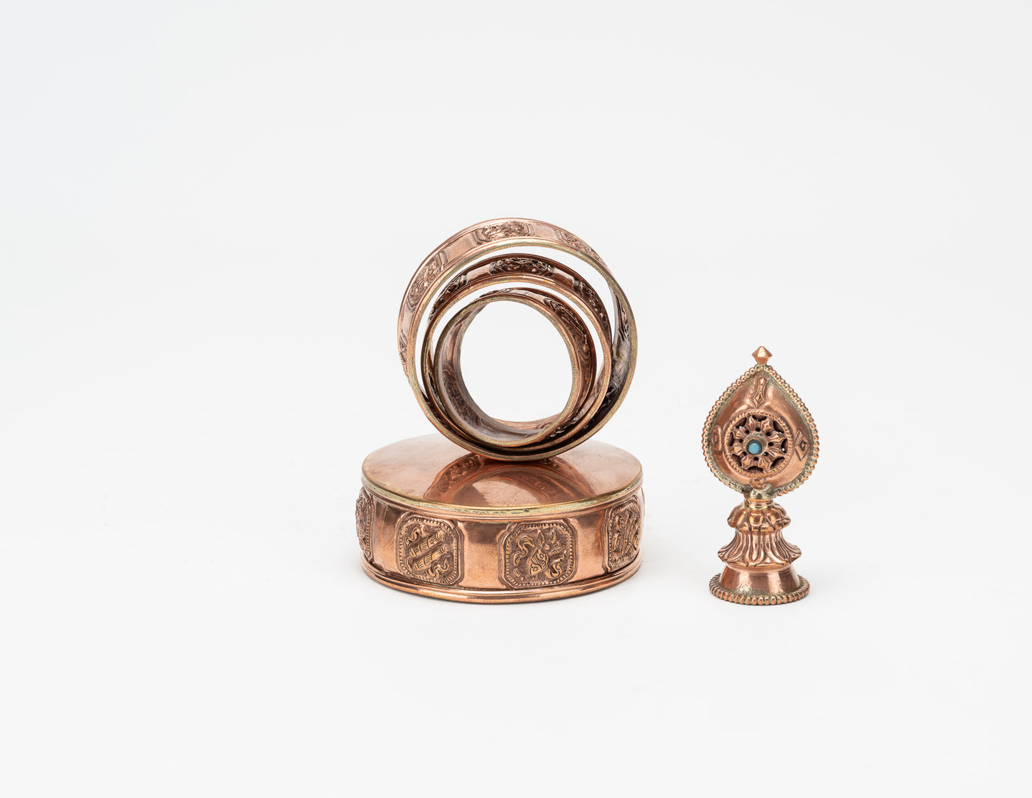 Mandala Plate, Polished Copper XS