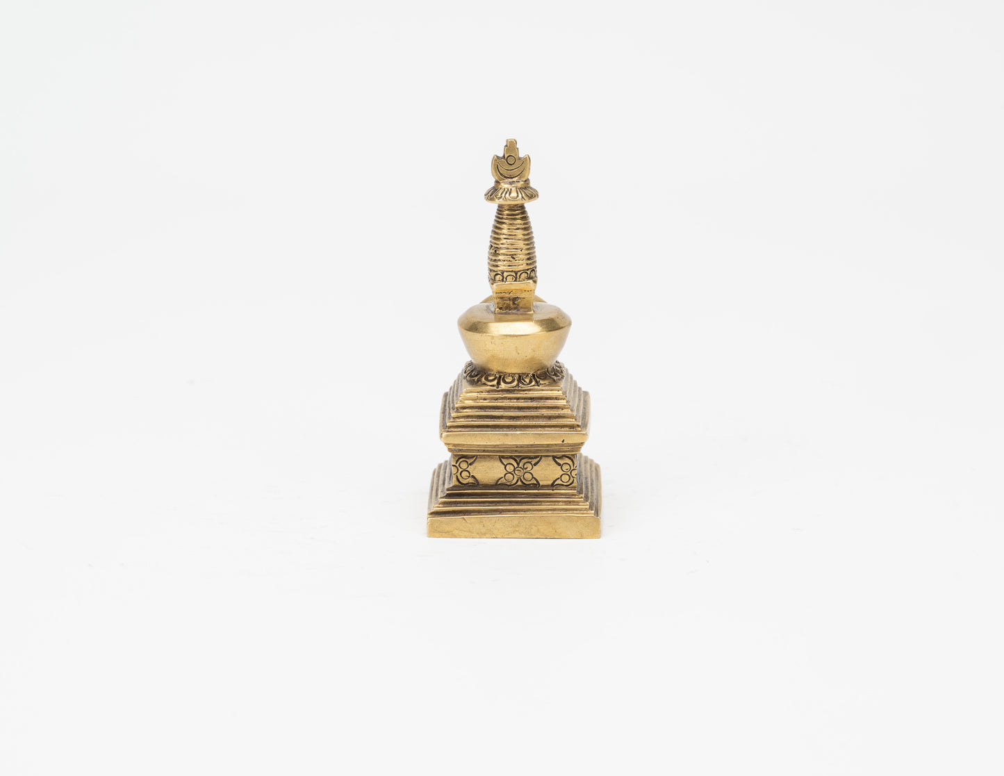 Brass Stupa of Enlightenment – 9 cm