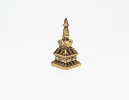 Brass Stupa of Enlightenment – 9 cm