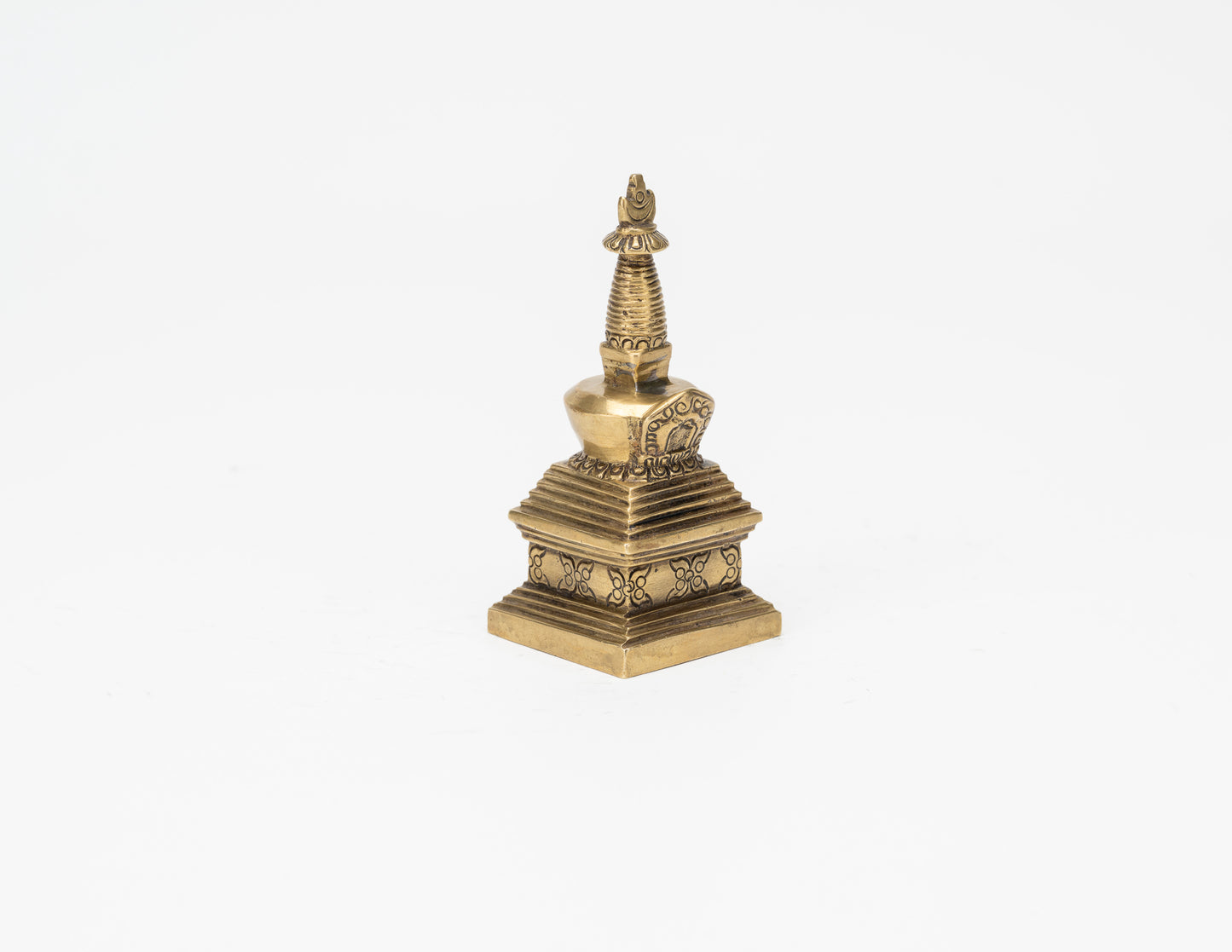 Brass Stupa of Enlightenment – 9 cm