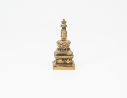 Brass Stupa of Enlightenment – 9 cm