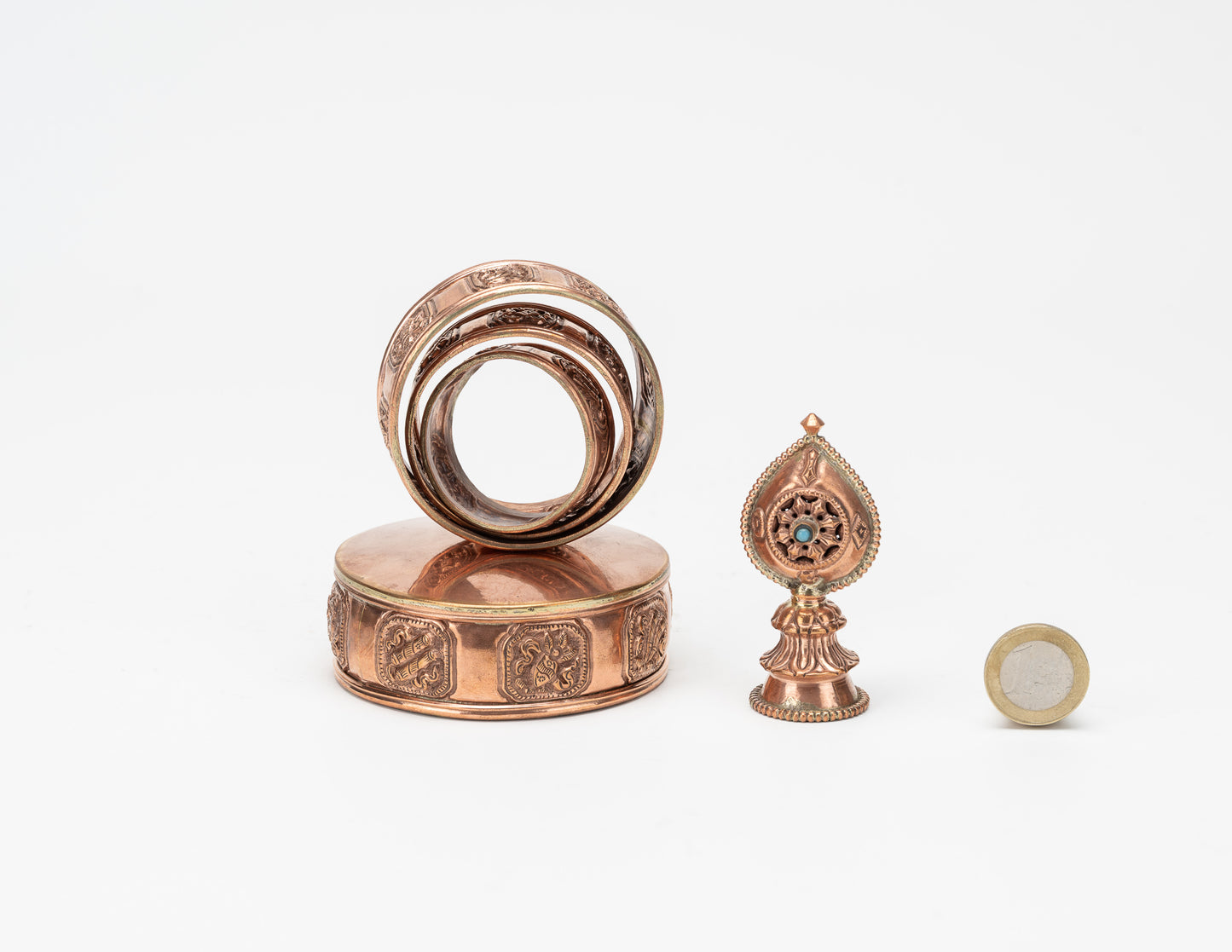 Mandala Plate, Polished Copper XS