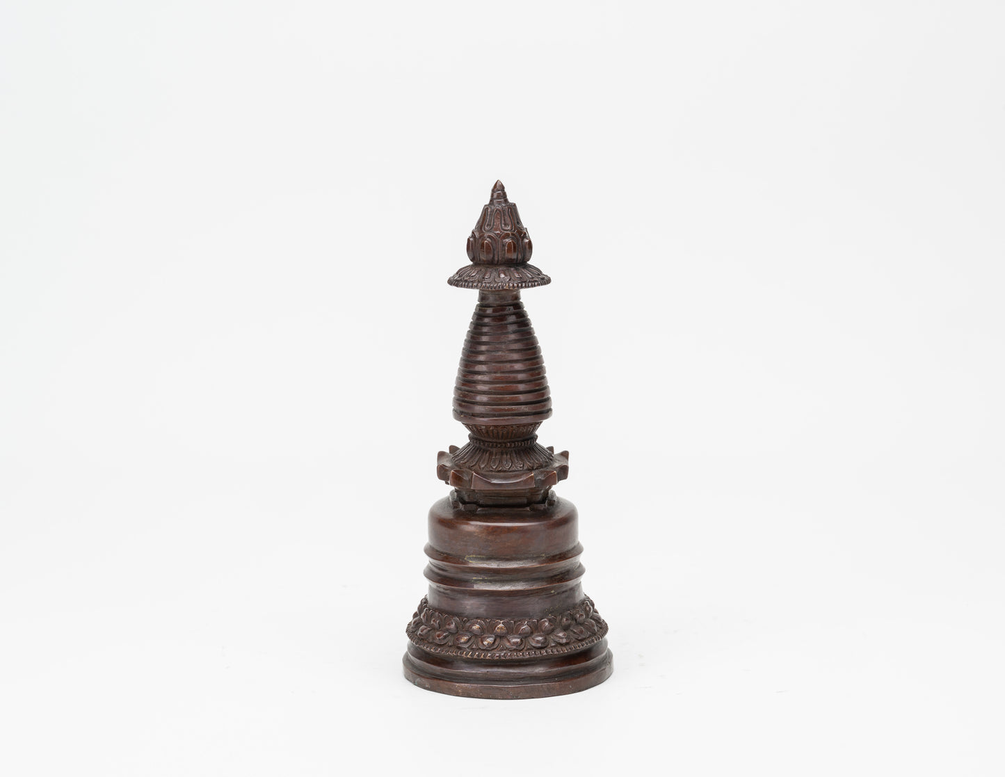 Brass Stupa of Enlightenment – 18 cm
