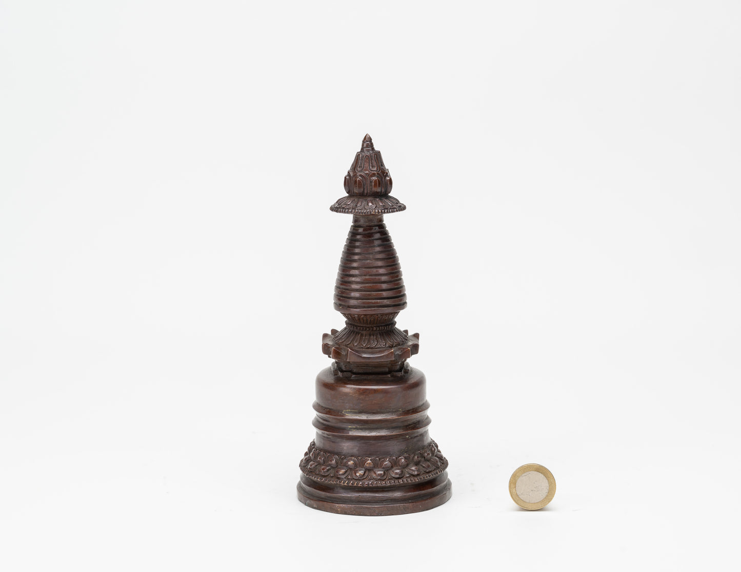 Brass Stupa of Enlightenment – 18 cm