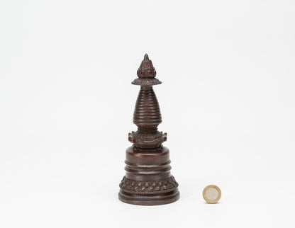 Brass Stupa of Enlightenment – 18 cm
