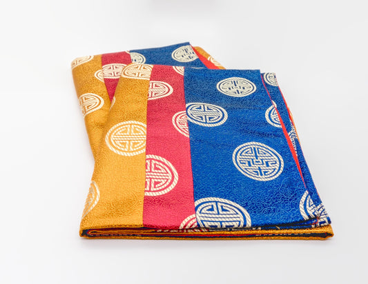 Square Brocade Cloth 80x80cm - 3 Colours, Yellow Center