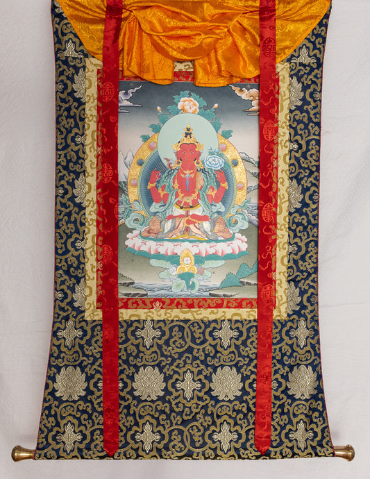 Red Chenrezig Thangka I