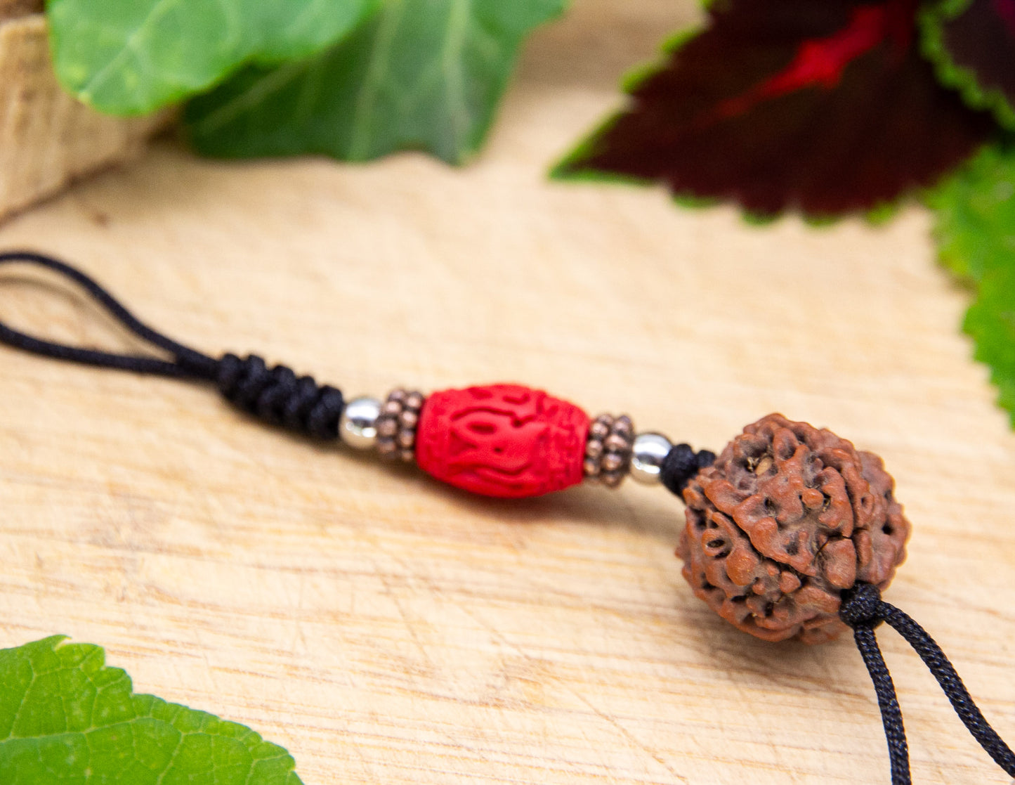 Rudraksha Seed Keychain