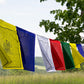 Grand drapeau de prière des 21 louanges à Tara, 32x34cm, 8.2m