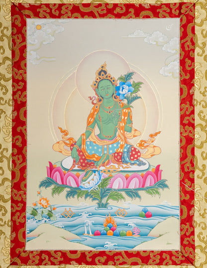 Green Tara Thangka X