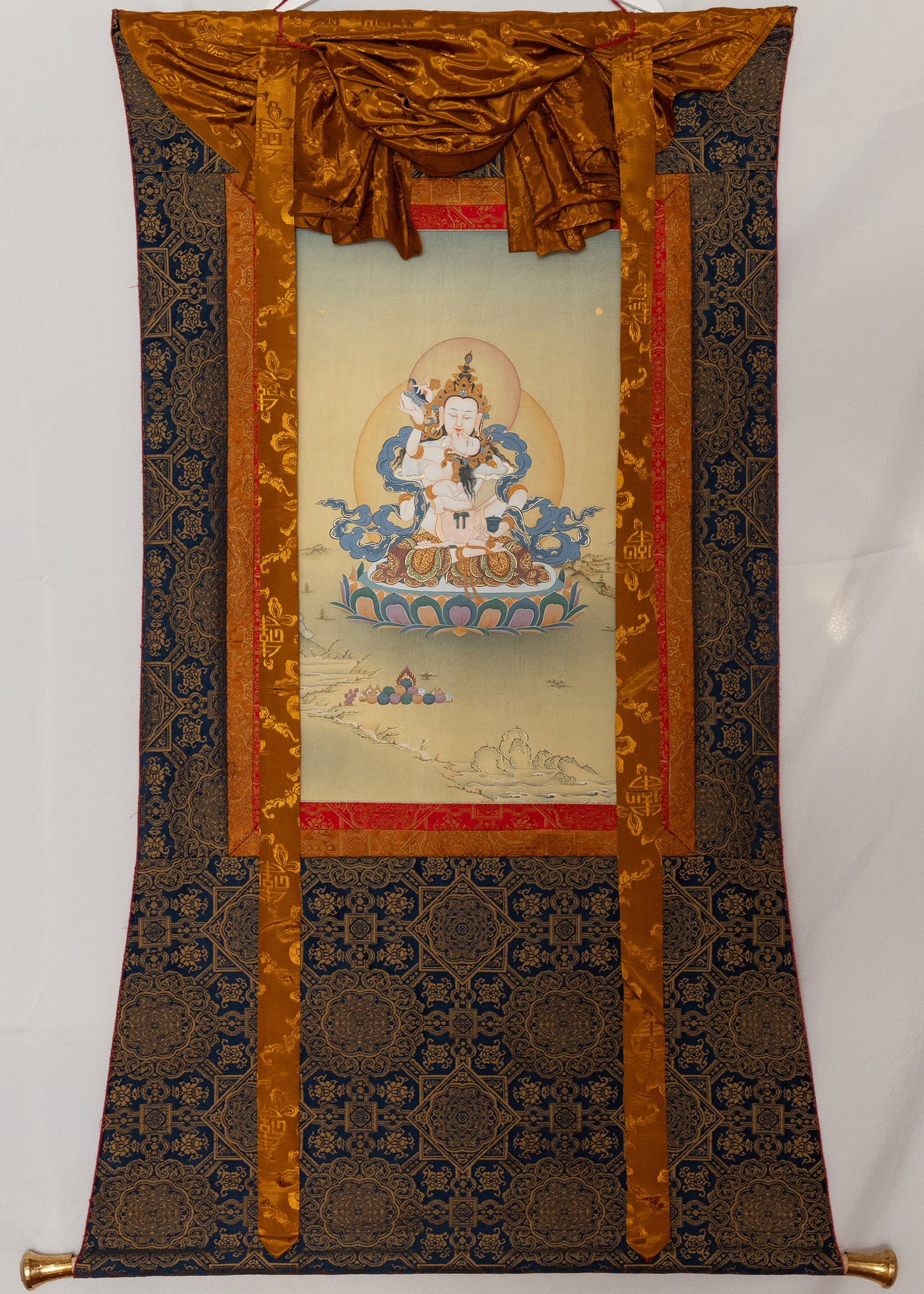 Vajrasattva with Consort Thangka IV