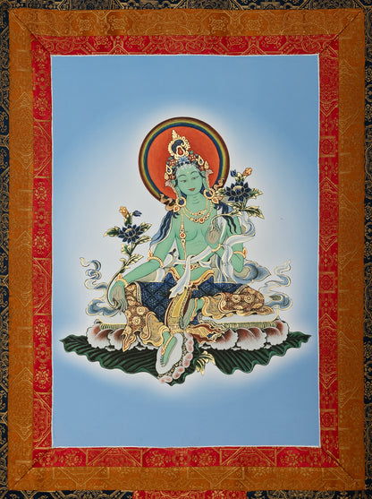 Green Tara Thangka XV