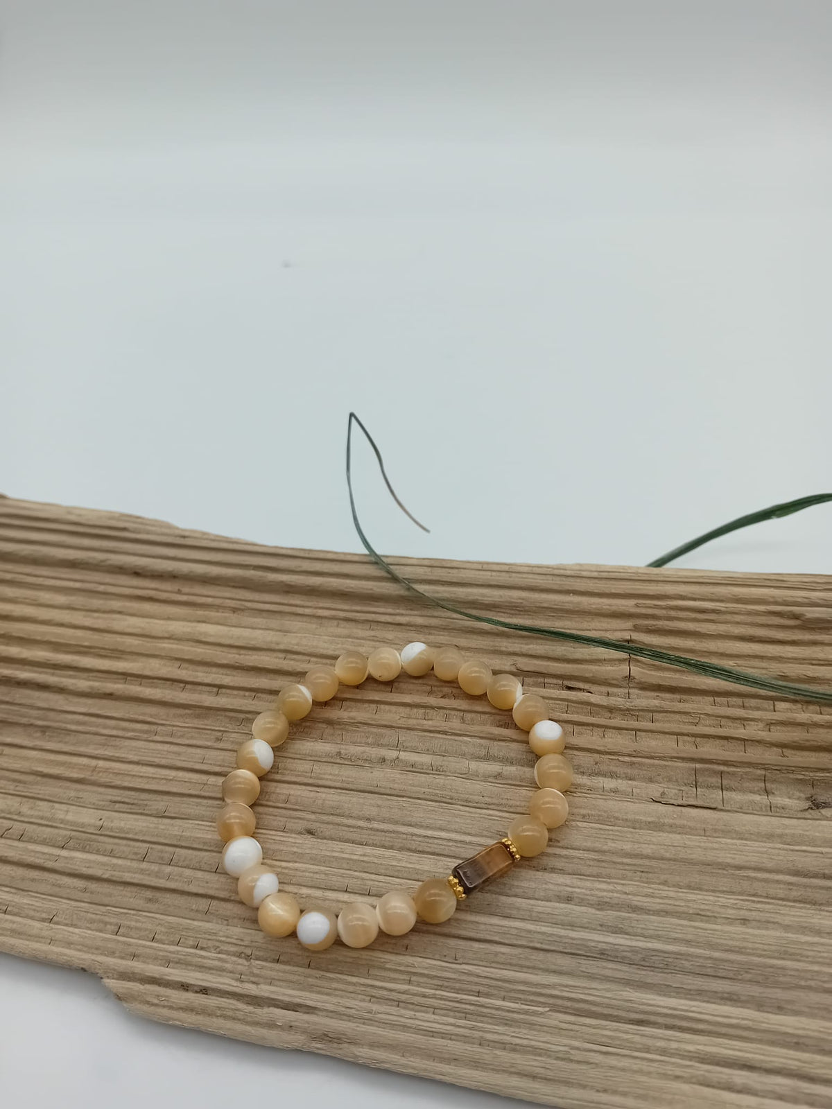 POS Mother of Pearl 6mm & Tiger Eye Bracelet