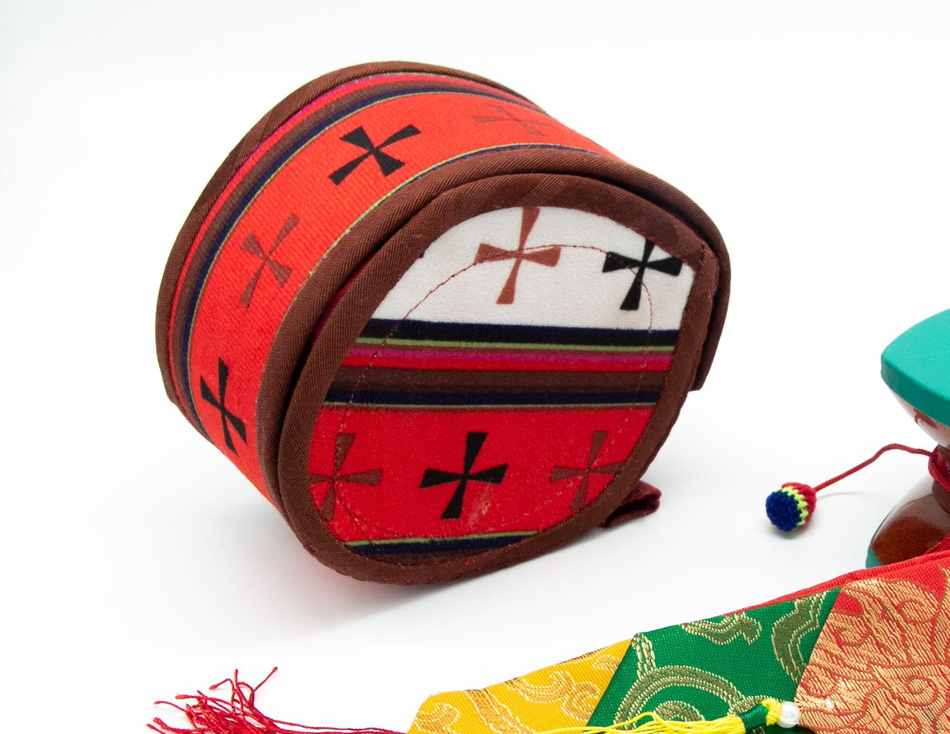 Traditional Damaru – Golden Ring – Buthaneese Case