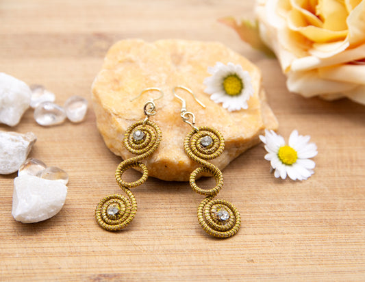 Golden Grass Earrings - Loop