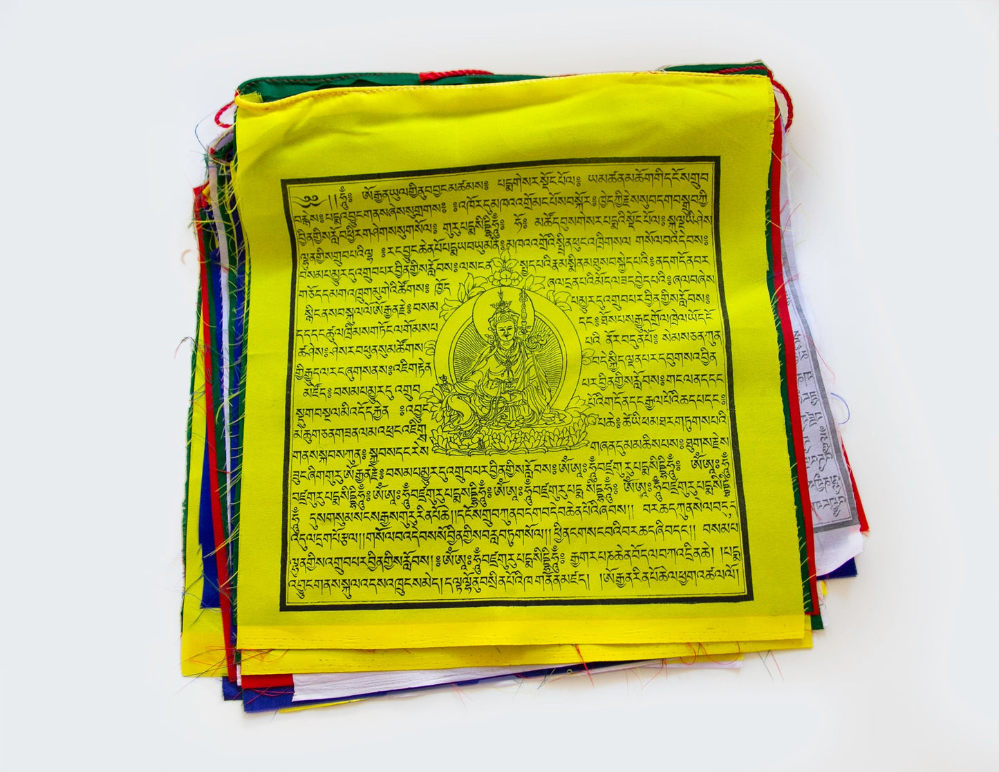 Large Guru Rinpoche Prayer Flag, 32x34cm, 8.2m