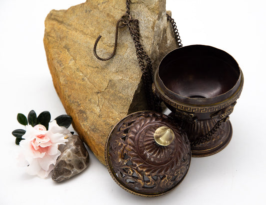 Incense Burner with Hanging Chain I
