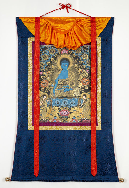 Bouddha de la médecine thangka XVI