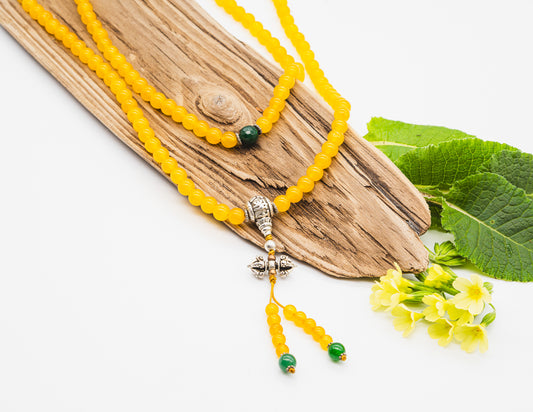 Yellow Jade Mala – 8mm