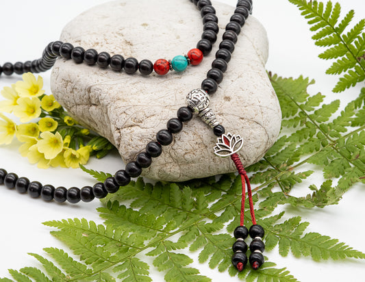 Traditional Tibetan Black Rosewood Mala – 8mm