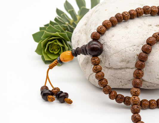 Sanded Rudraksha Mala – 7mm