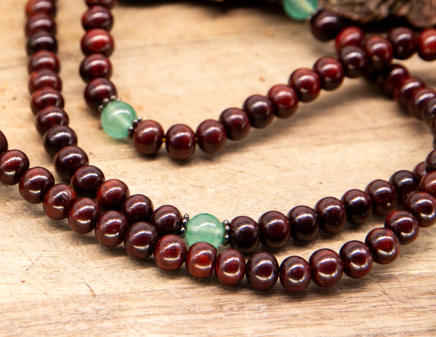 Rosenholz & Klare Jade Mala 8mm