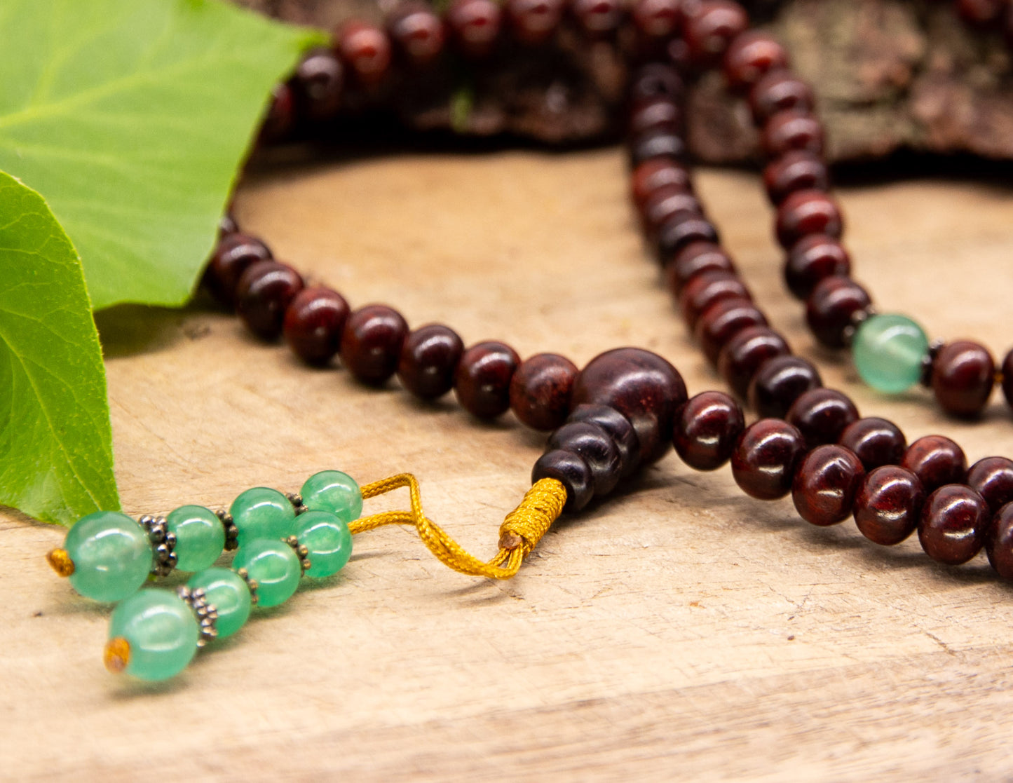 Rosenholz & Klare Jade Mala 8mm