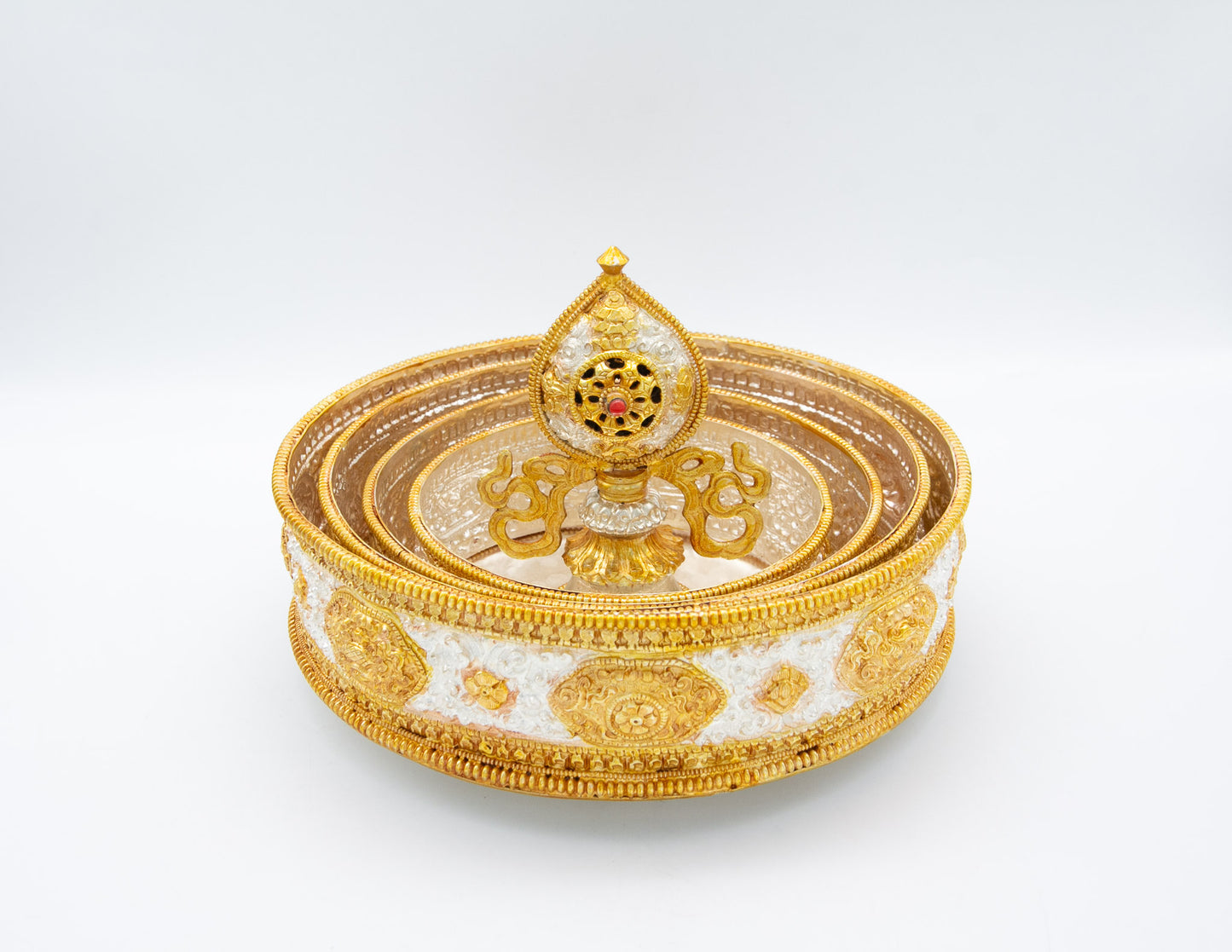 Handcrafted Gold & Silver Mandala Set – Large