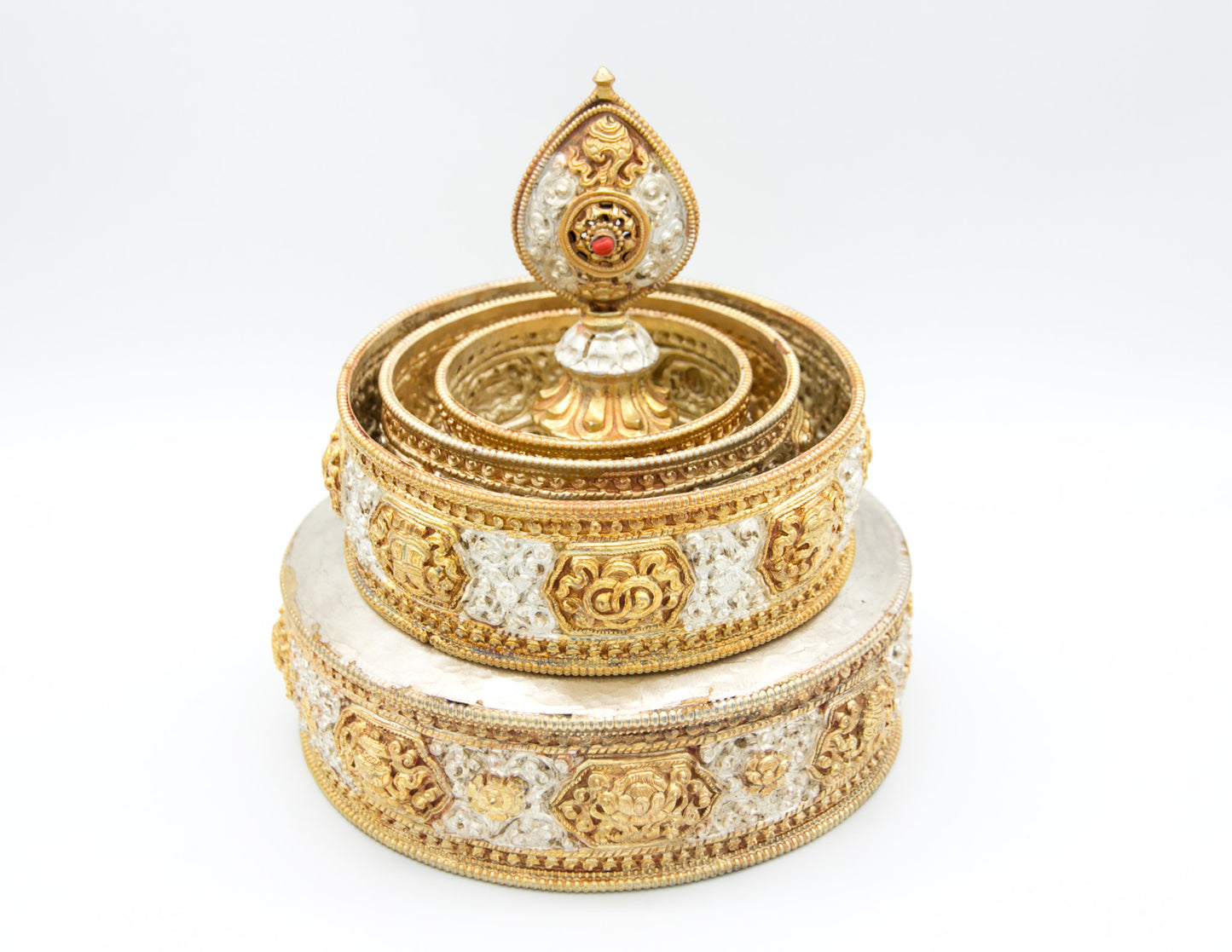 Handcrafted Gold & Silver Mandala Set I