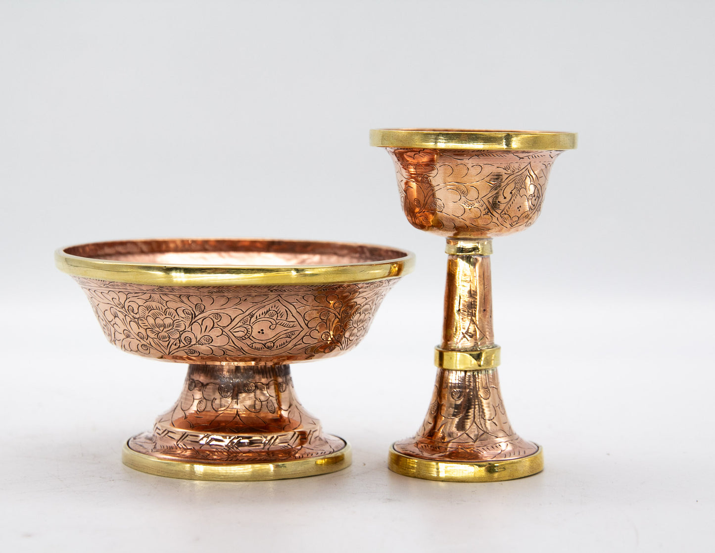 Engraved Serkyem Set, Polished Copper / Medium