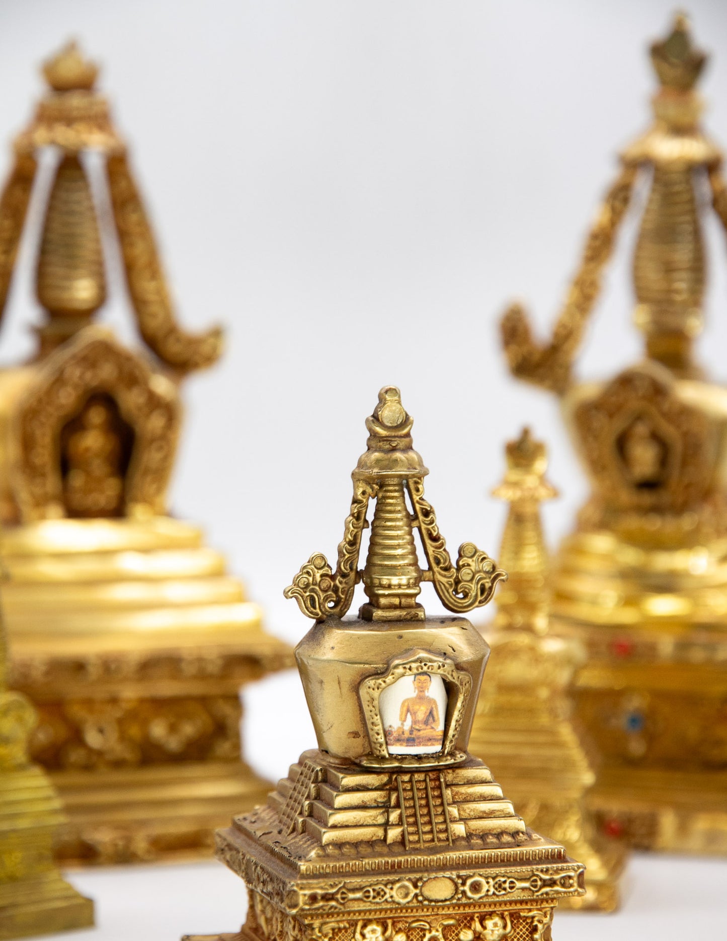 Gold Stupa of Enlightenment – 10.5cm