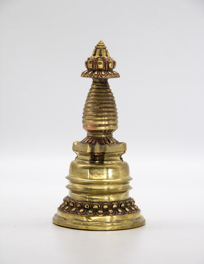 Kadam Stupa aus Messing – 13cm