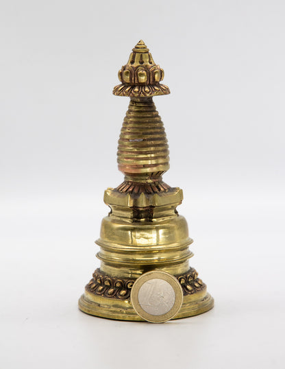 Kadam Stupa aus Messing – 13cm