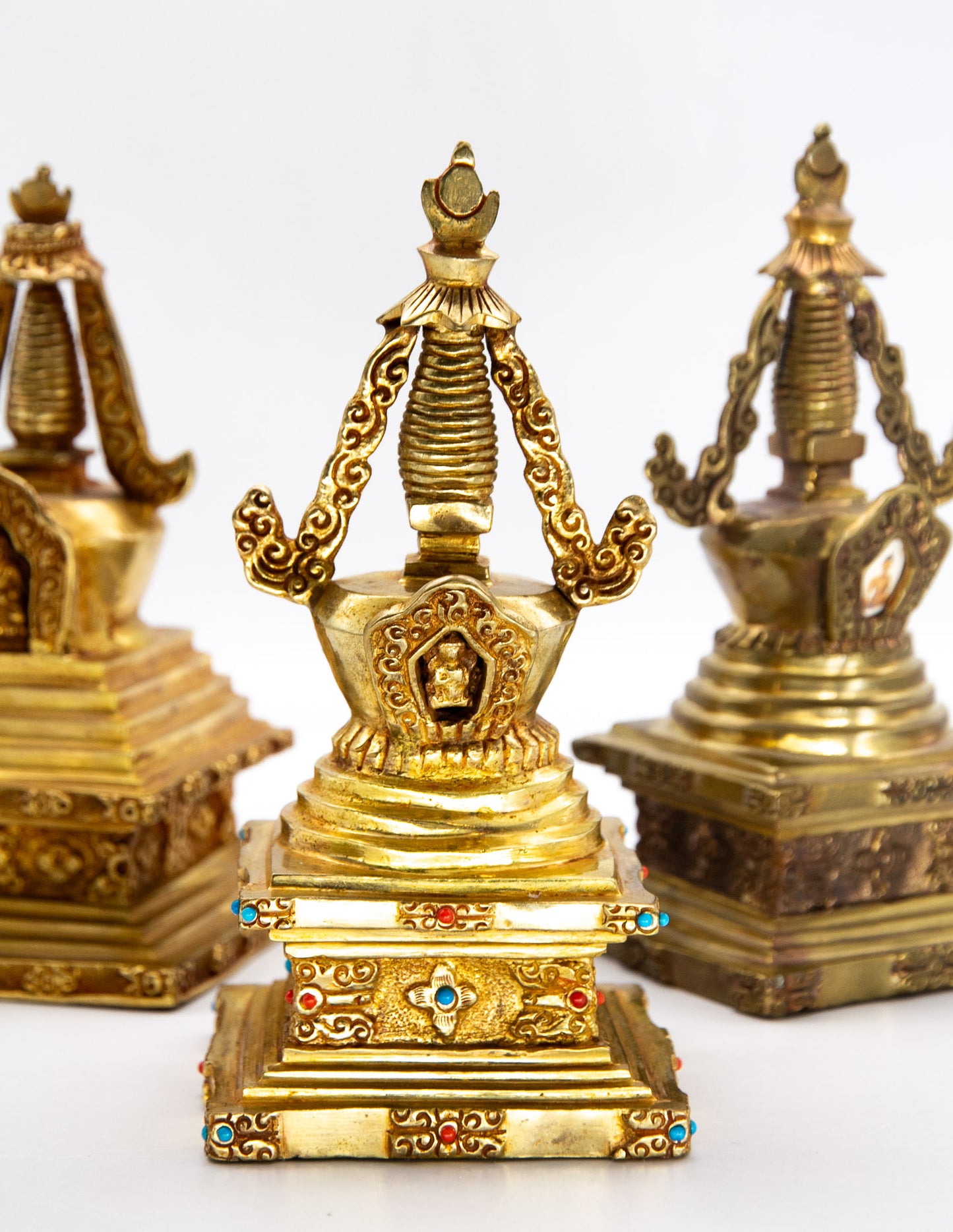 Gold Stupa of Enlightenment – 17.5cm