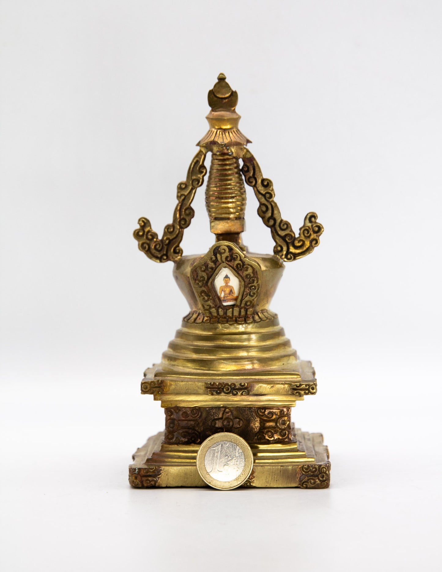 Stupa der Erleuchtung aus Messing – 18cm