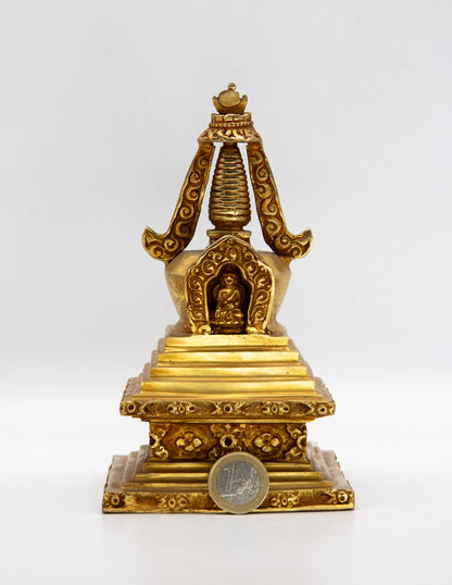 Gold Stupa of Enlightenment – 17cm