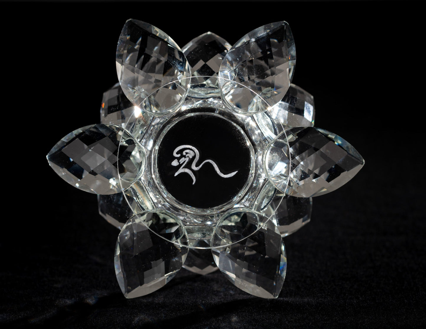 Kerzenhalter aus Kristallglas