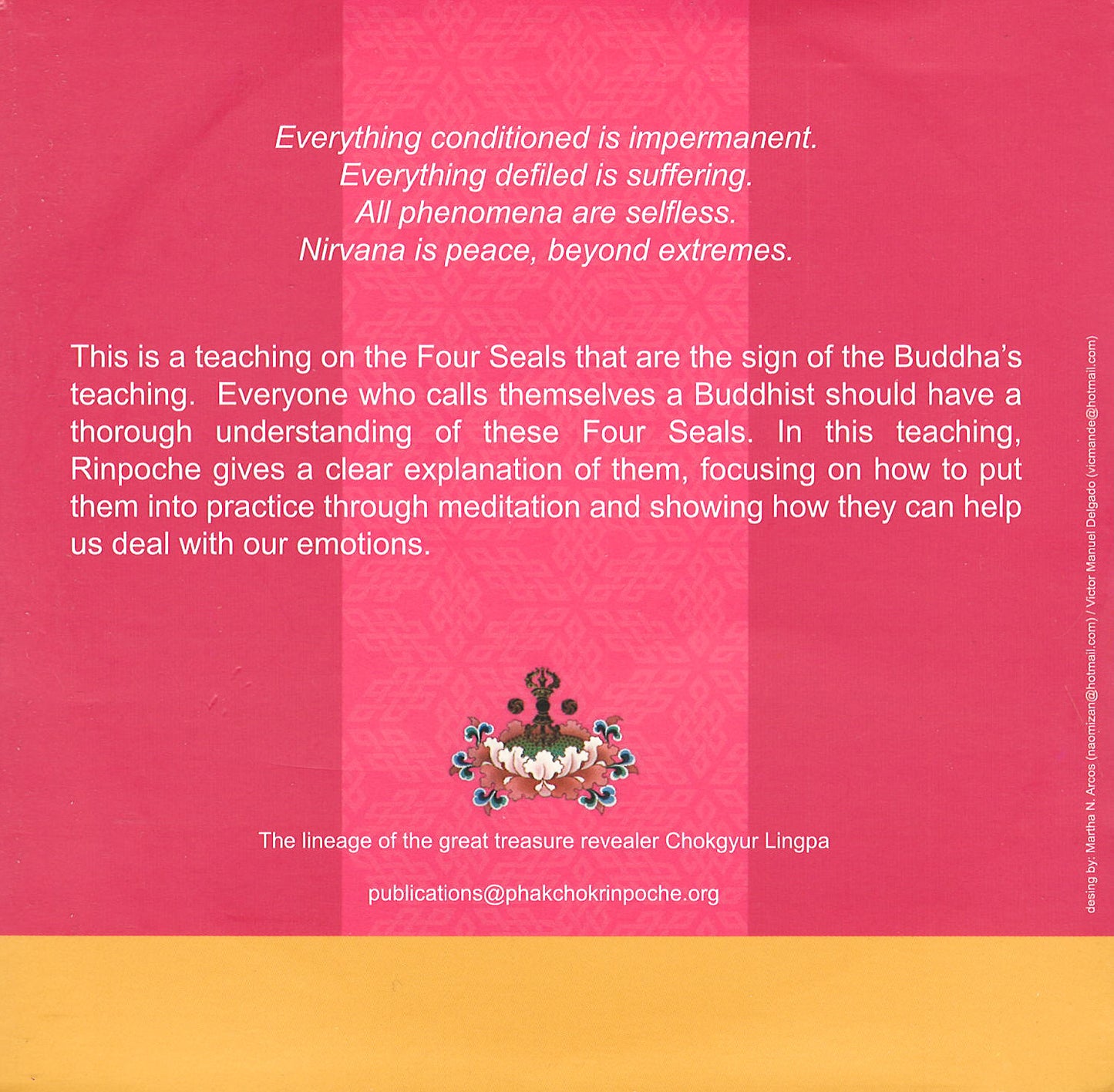 The Four Seals of Buddhism CD