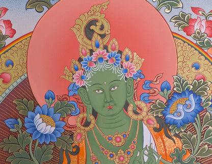 Green Tara Thangka IV